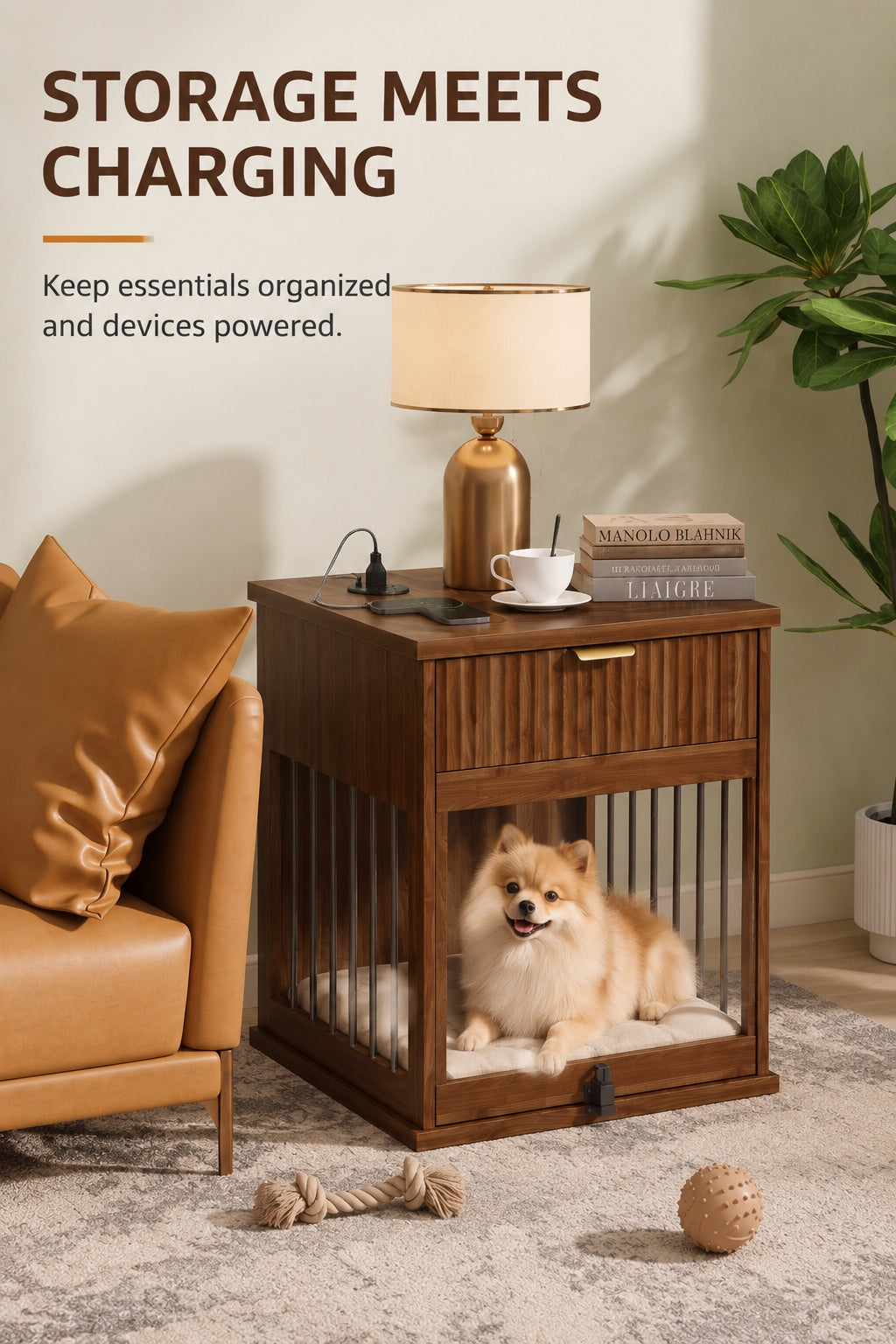 The Walnut Crate Side Table — supporting product visual 6