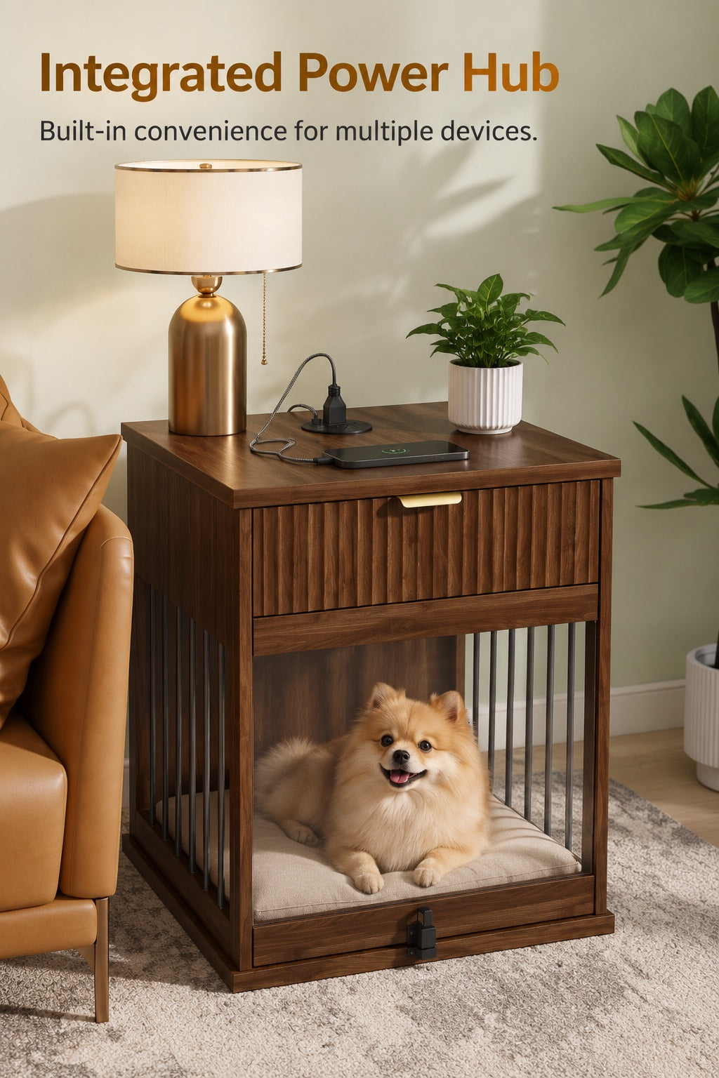The Walnut Crate Side Table — visual 2